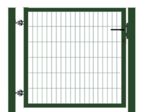 Foot gate STRONG RAL6005, width ~ 1000 mm
