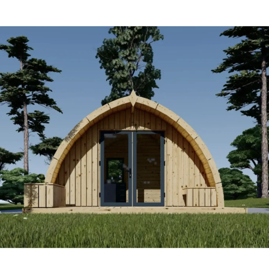 Garden cabin BRETA (44 mm), 4×6 m, 24 m²