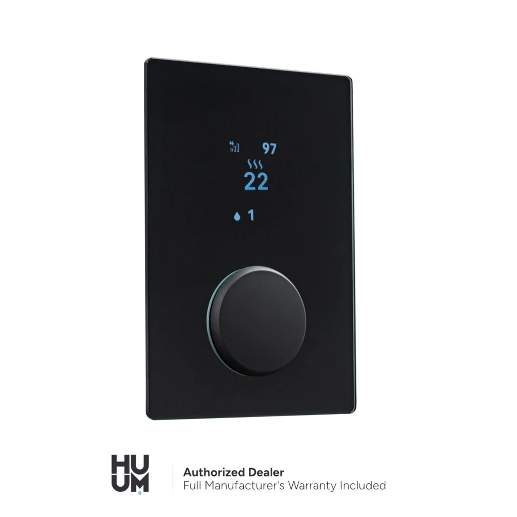 HUUM UKU GLASS Black control panel
