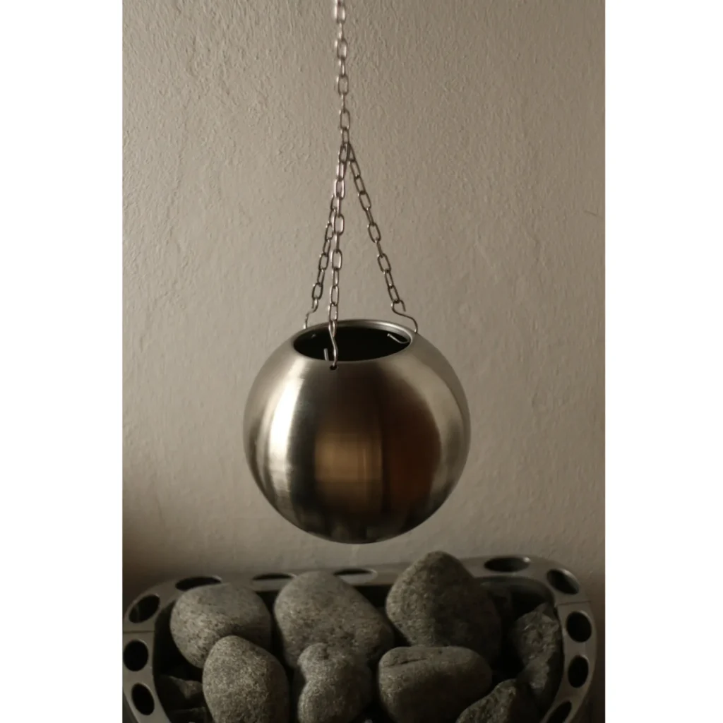Saunapallo saunaball brushed metal