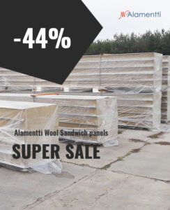 Alamentti wool sandwich panels