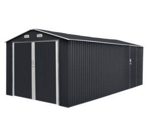 Garden shed/garage 17 m2 gray