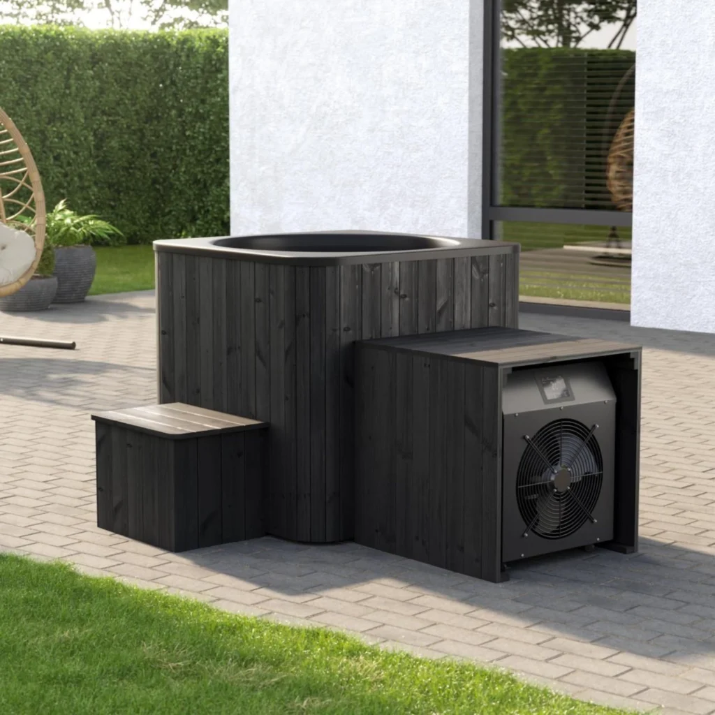 Cold plunge “Icon icetub” with water cooler-heater, black edition