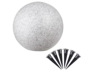 Garden light round granite gray, 300 mm