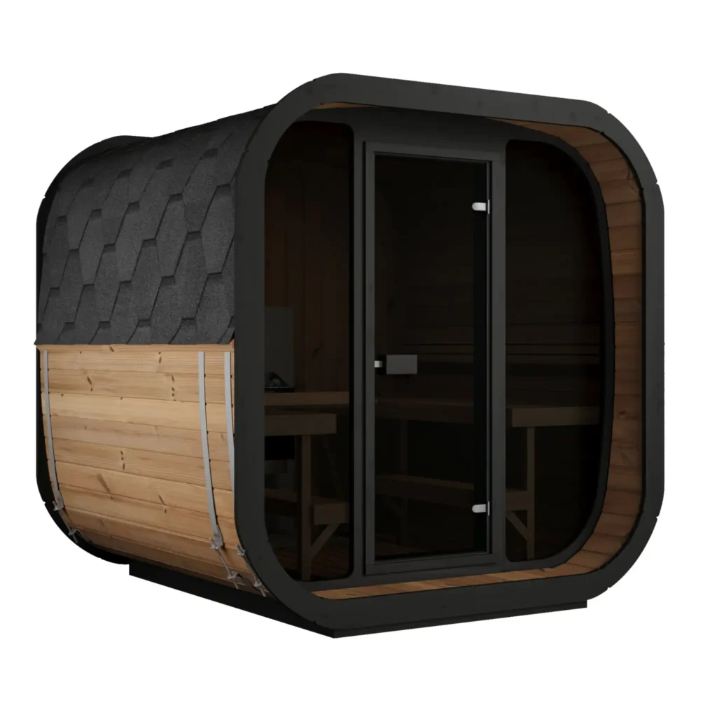 ICON 220 sauna with full glass front