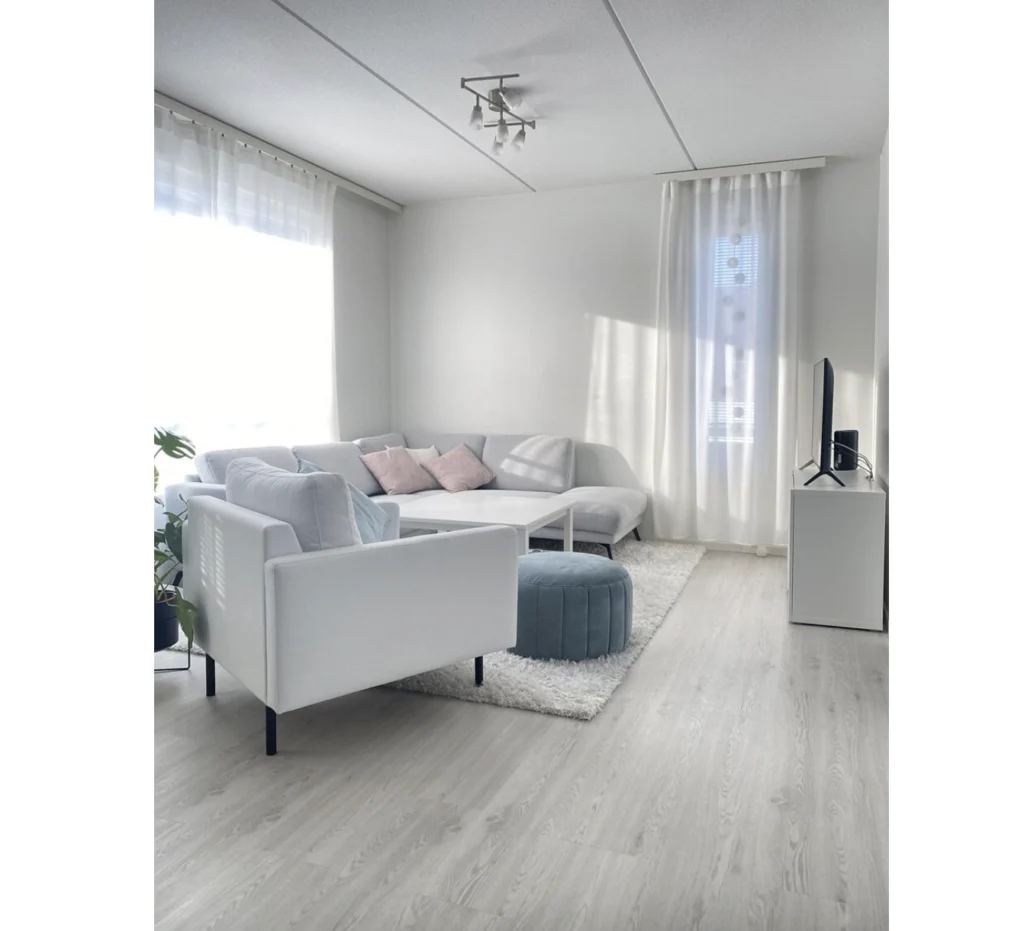 Vinyl plank SPC+EVA Järnvik Vit Sund 2,79 m2